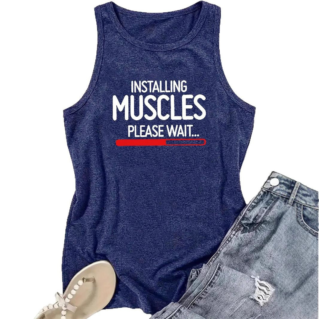 MUSCLES printed vest