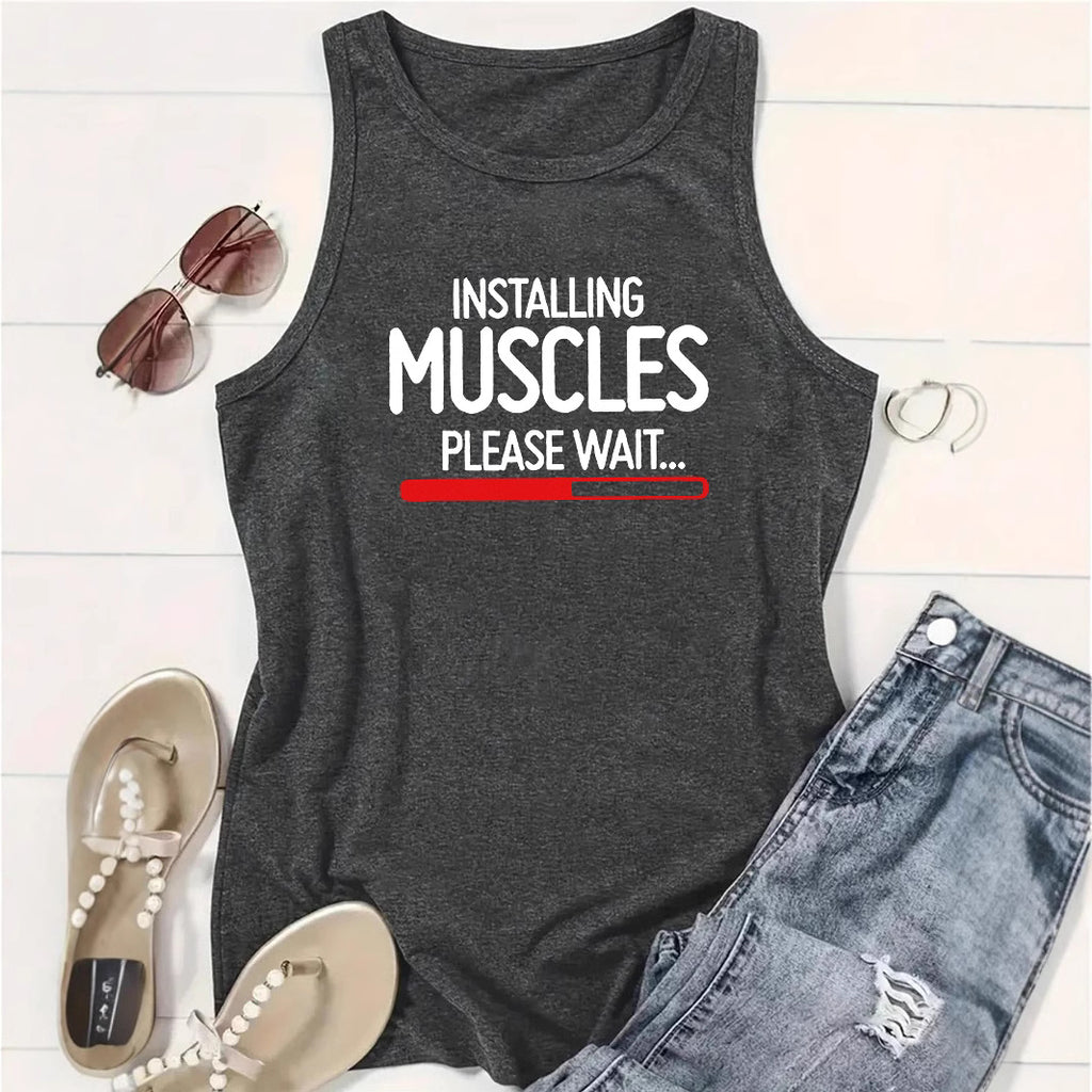 MUSCLES printed vest