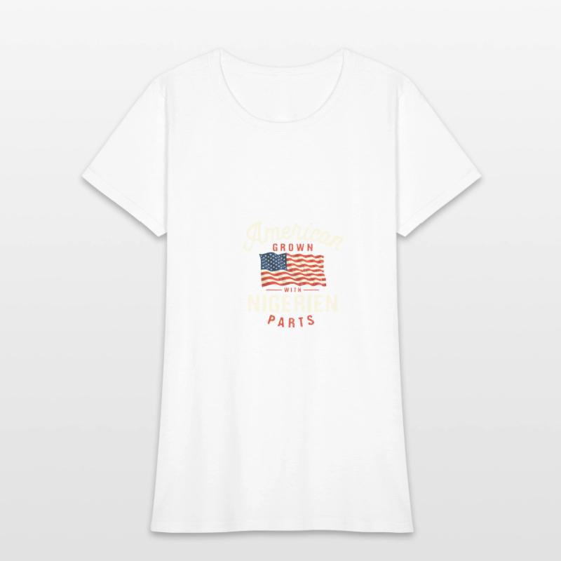American Grown with Nigerien Parts Patriotic Natio