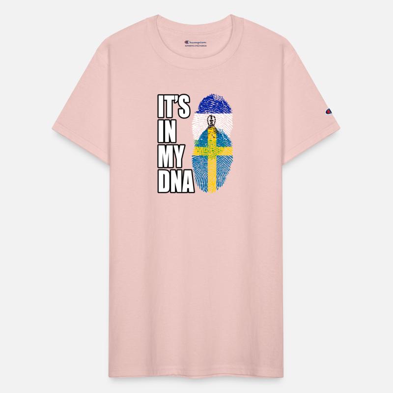 Basotho And Swedish Mix Heritage DNA Flag