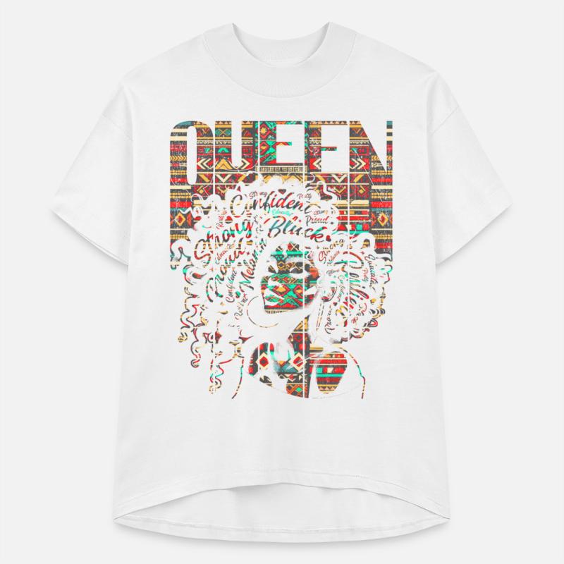 Black Queen Woman Afro Kente Cloth Word Art