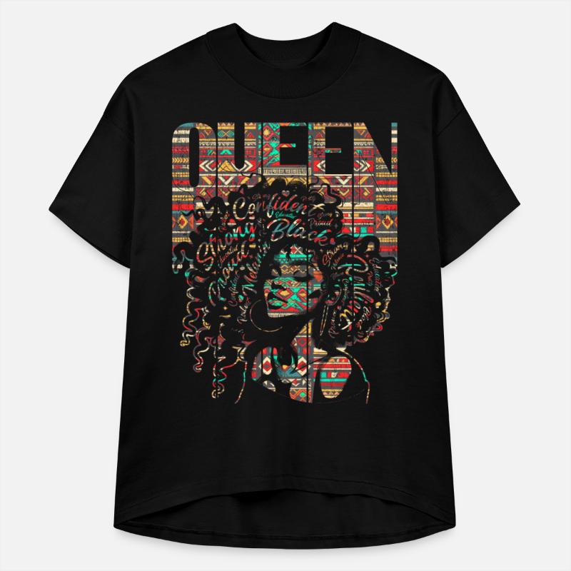 Black Queen Woman Afro Kente Cloth Word Art