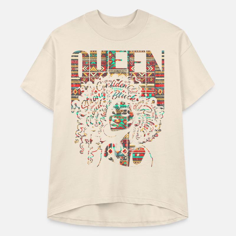 Black Queen Woman Afro Kente Cloth Word Art