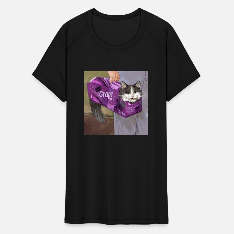 Cat Grape Soft Drink Meme Cute Cat Crazy Kitten