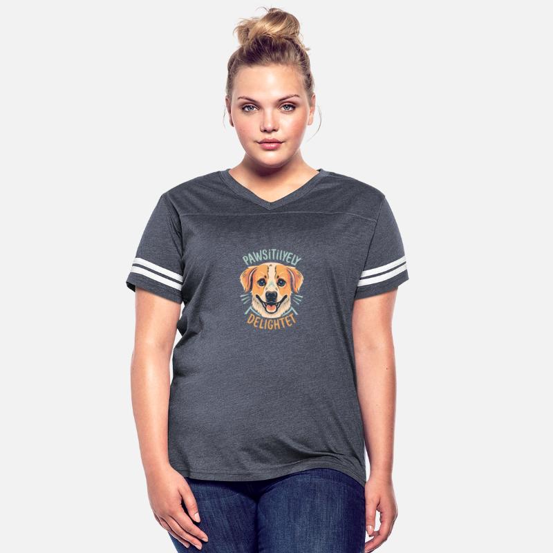 Cute Dog T-Shirt, Paw-sitively Delighted