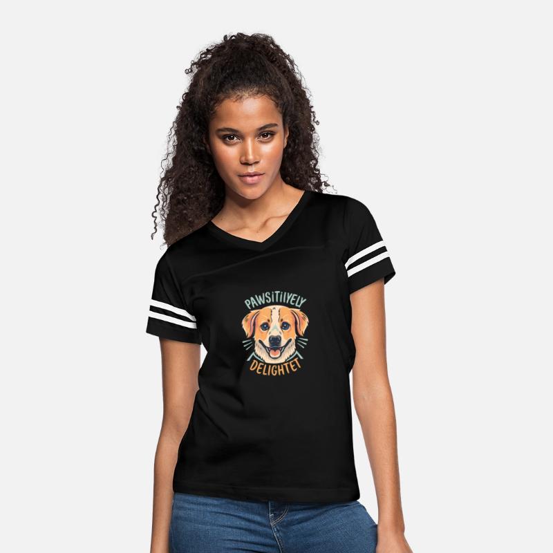 Cute Dog T-Shirt, Paw-sitively Delighted