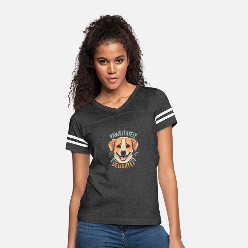 Cute Dog T-Shirt, Paw-sitively Delighted
