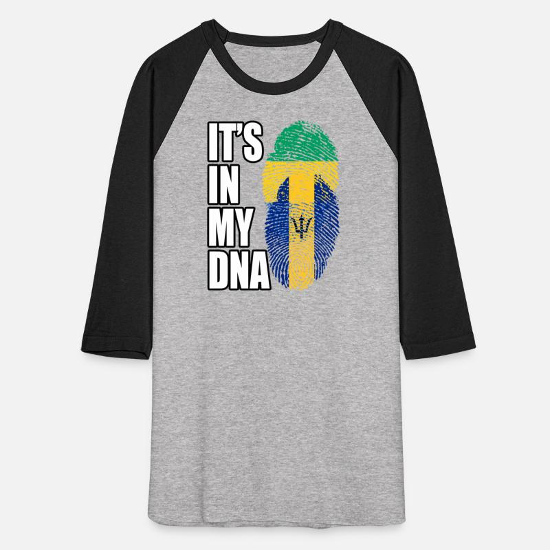 Gambian And Barbadian Mix Heritage DNA Flag