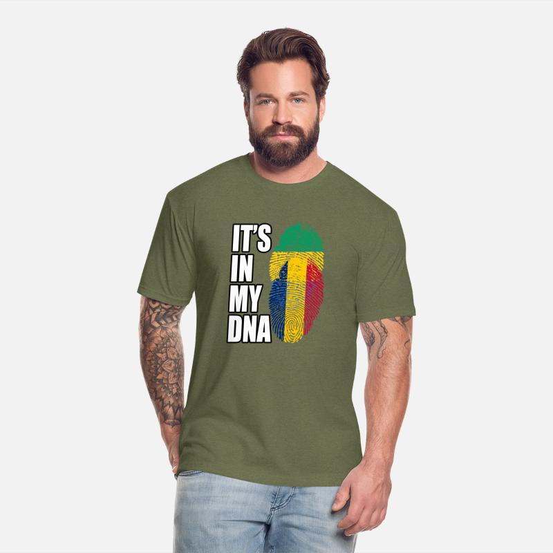 Gambian And Chadian Mix Heritage DNA Flag