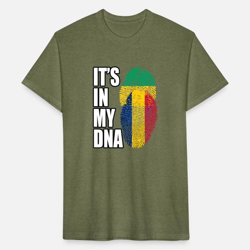 Gambian And Chadian Mix Heritage DNA Flag