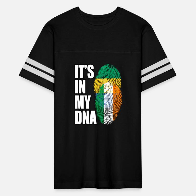 Gambian And Irish Mix Heritage DNA Flag