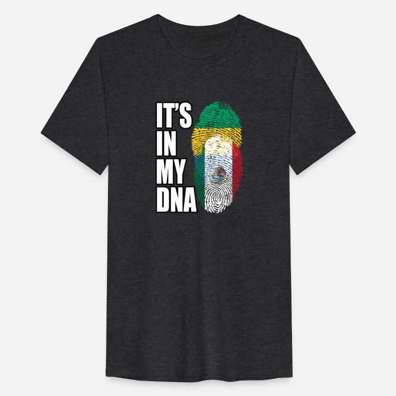 Gambian And Mexican Mix Heritage DNA Flag