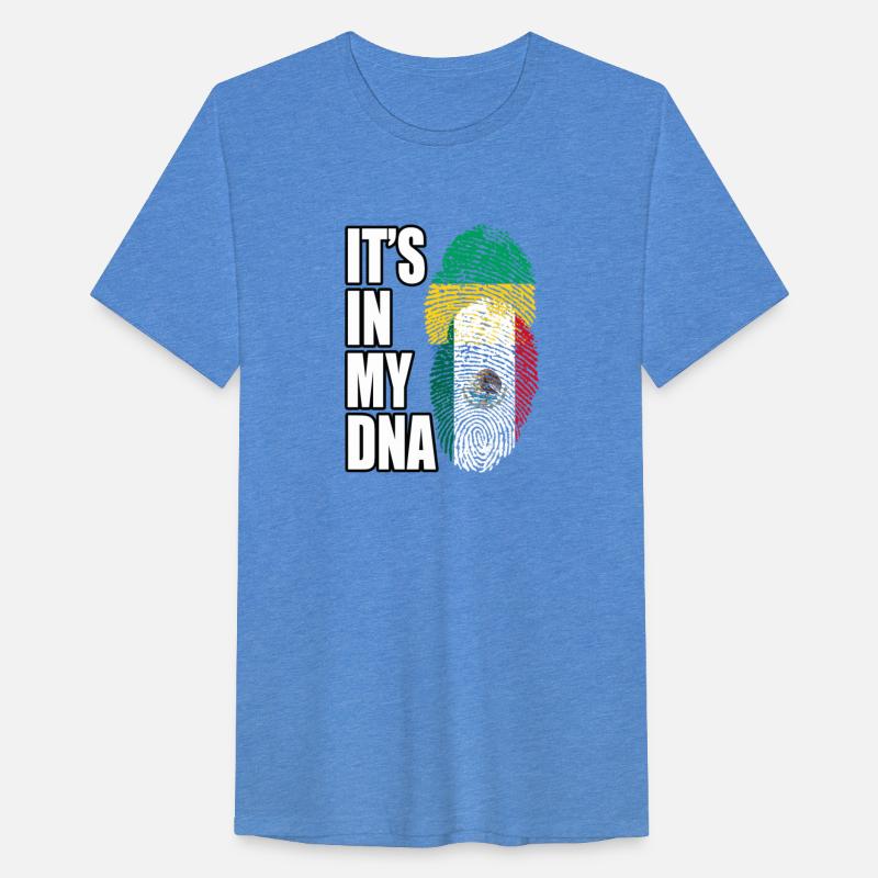 Gambian And Mexican Mix Heritage DNA Flag