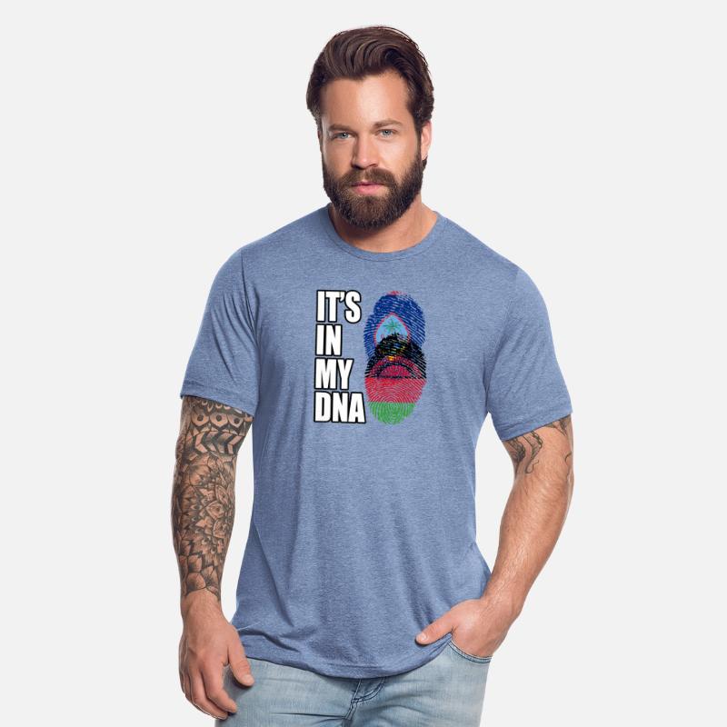 Guam And Malawian Mix Heritage DNA Flag