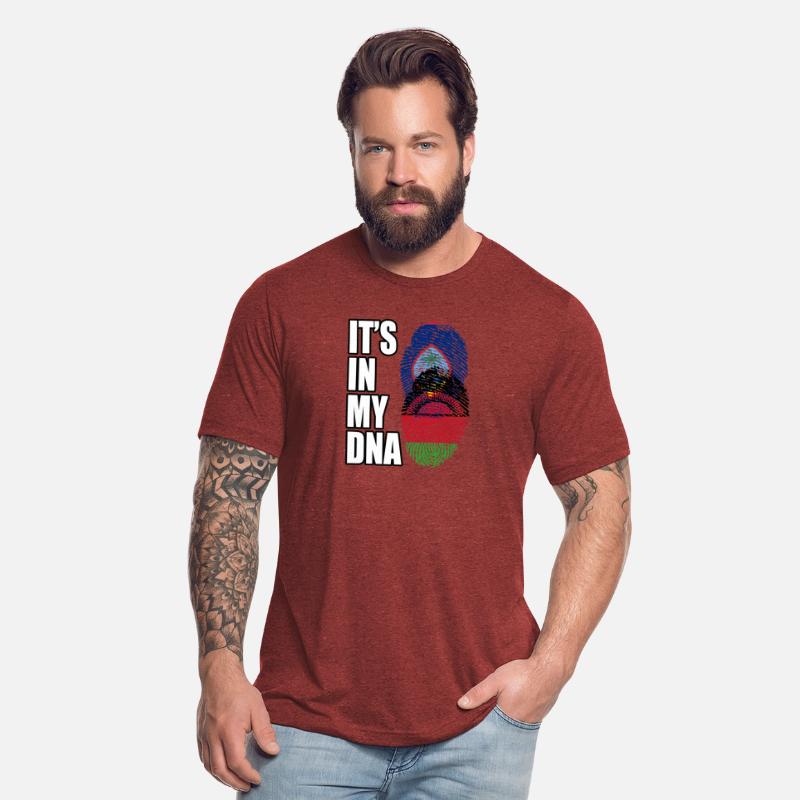 Guam And Malawian Mix Heritage DNA Flag