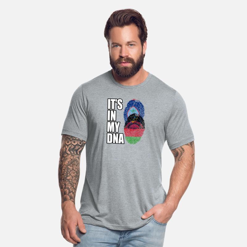 Guam And Malawian Mix Heritage DNA Flag