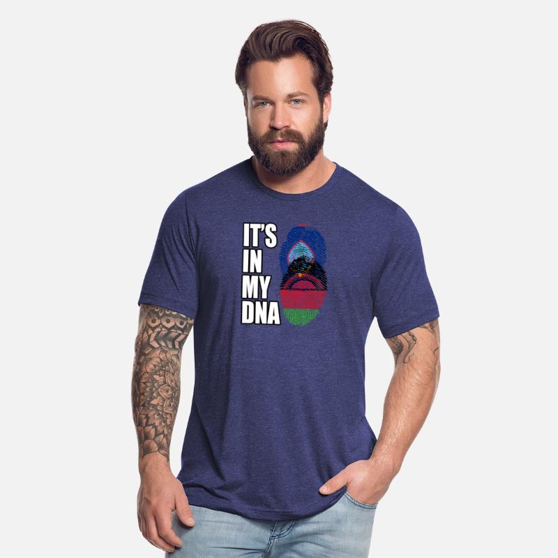 Guam And Malawian Mix Heritage DNA Flag
