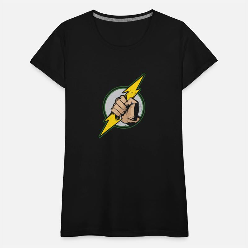 Hand Holding Electrical Bolt Dangerous Job