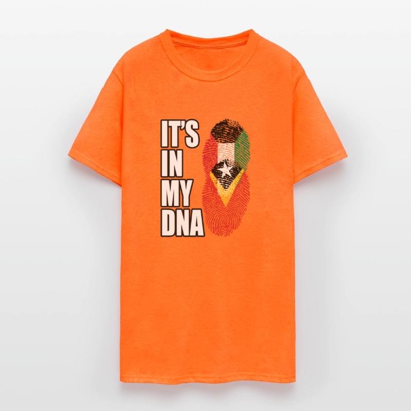 Kuwaiti And Timorese Mix Heritage DNA Flag