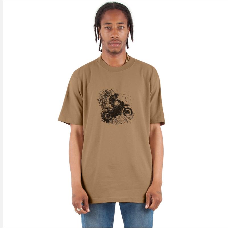 Motorcycle Tattoo Splash Racing Style