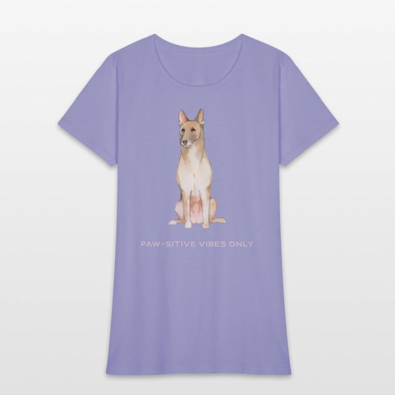 Paw-sitive vibes only funny dog t-shirt