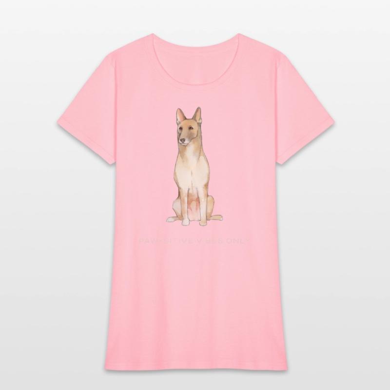 Paw-sitive vibes only funny dog t-shirt