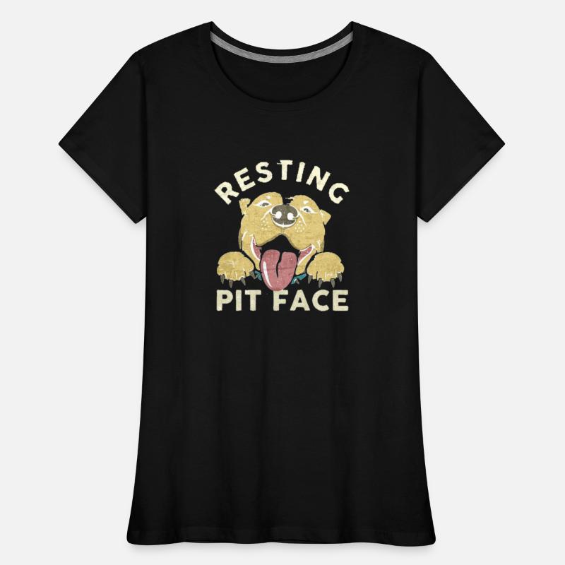 Pitbull Dog Resting Pit Face